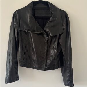 Donna Karan Black Leather Jacket